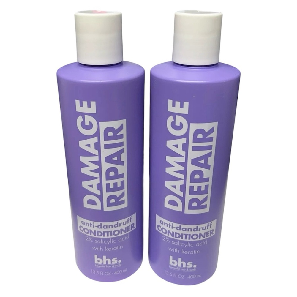 NEW Qty 2 - BHS Damage Repair Anti Dandruff Conditioner 13.5 fl oz each